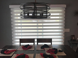 banded window shades