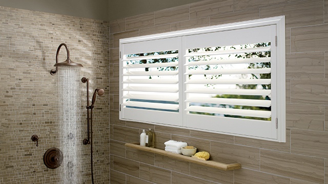 Bathroom with Window Shades