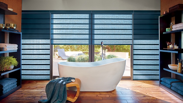 Bathroom with Window Shades