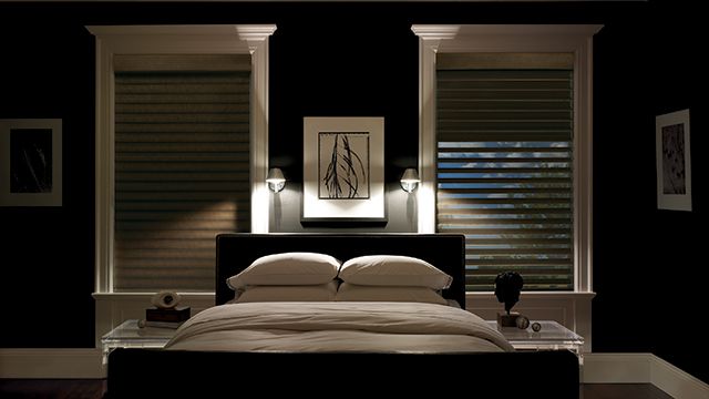 Bedroom with Window Shades