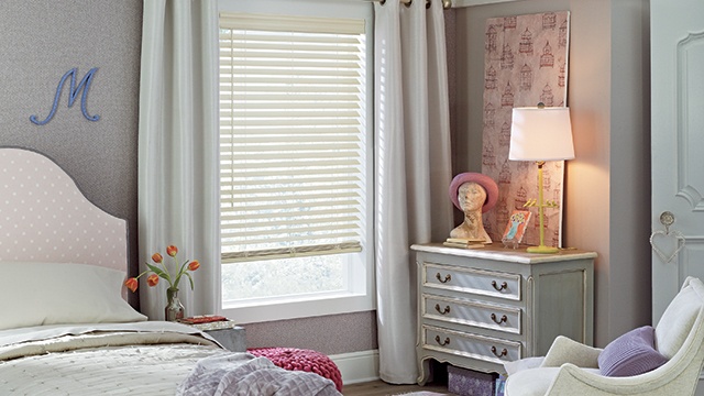 Bedroom with Window Shades