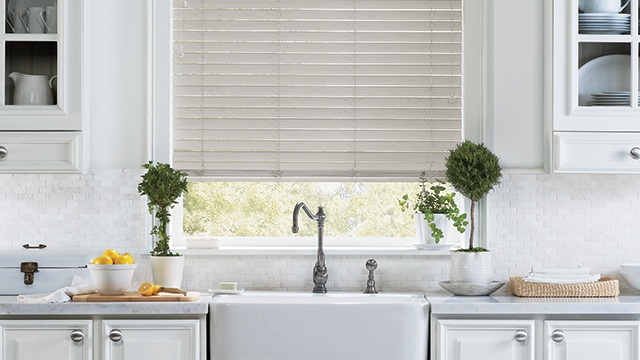 Kitchen with Window Shades